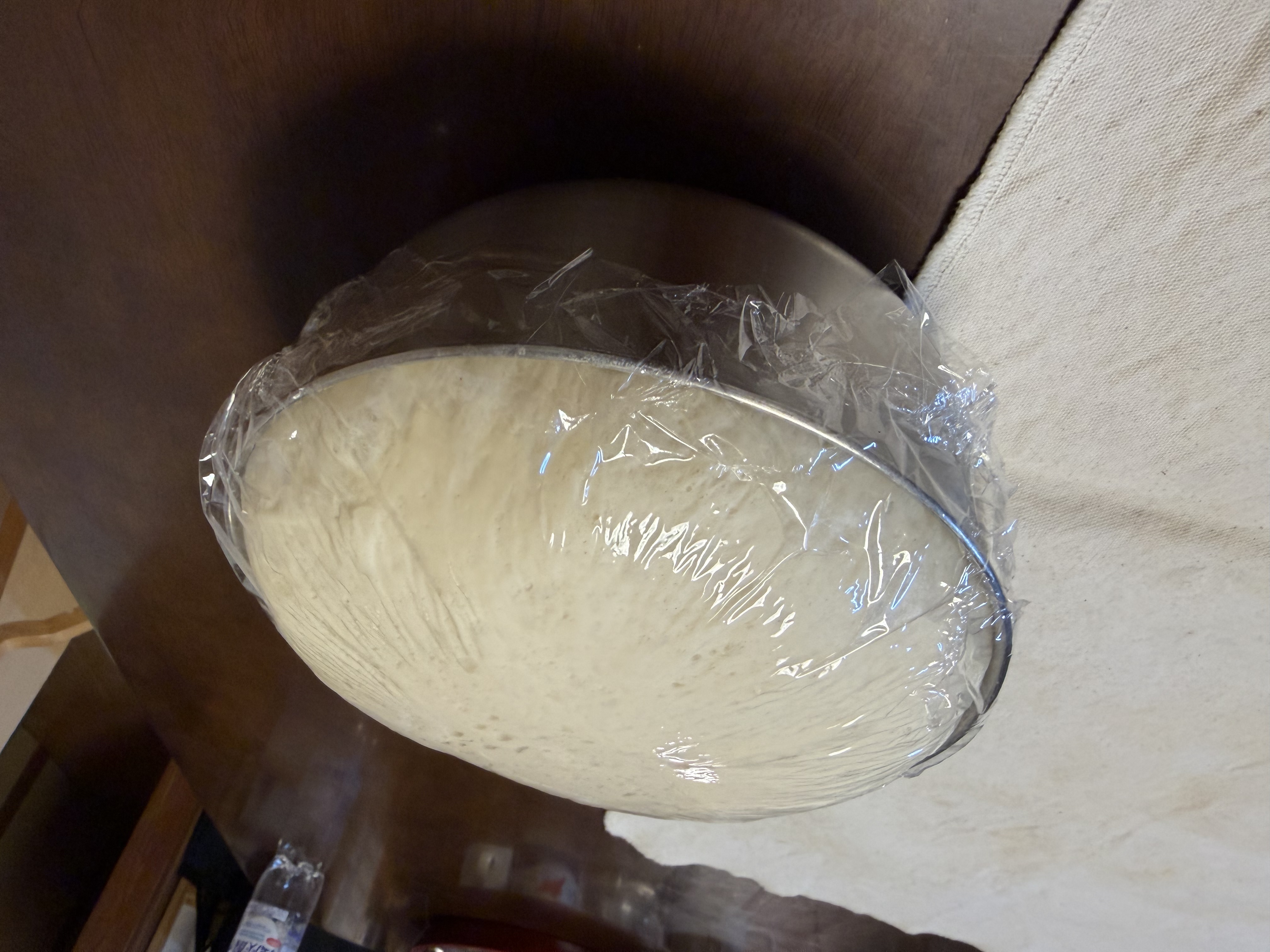 一次発酵後の生地